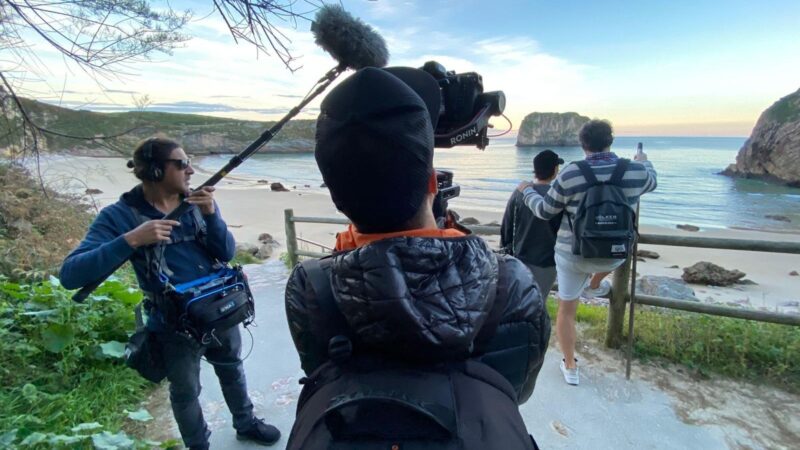 Sin Parpadear en el rodaje del Documental Entre Mareas